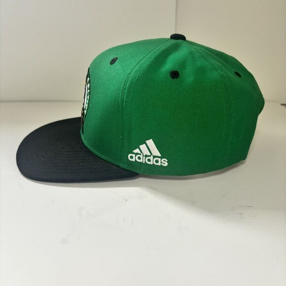 Boston Celtics Adidas Hat SnapBack Flat Brim Adjustable Lucky The Leprechaun NBA - Picture 3 of 10
